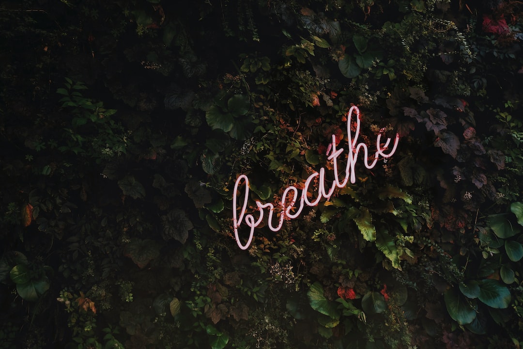 A Breath Sign On A Plant